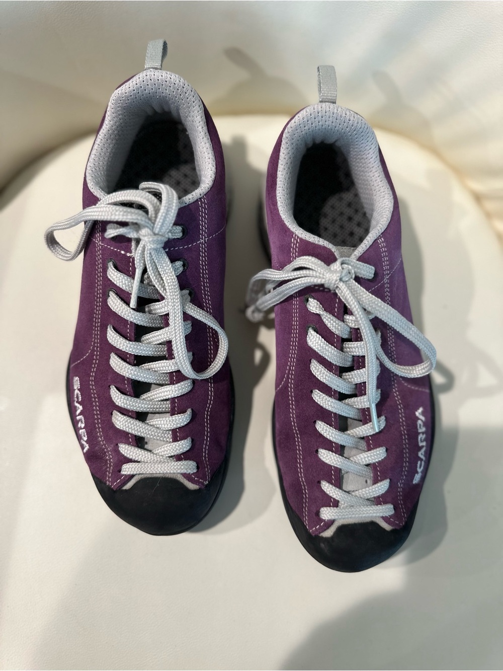SCARPA Mojito Purple Suede Hiking Approach Shoes Size 7 / EU 38